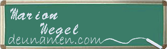 Marion Wegel Visitenkarte